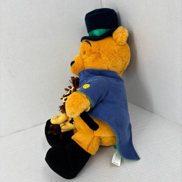 Disney Store Lion Tamer Pooh Bear Plush Ringmaster Outfit Hat 13 Inch Exclusive - Picture 4 of 10
